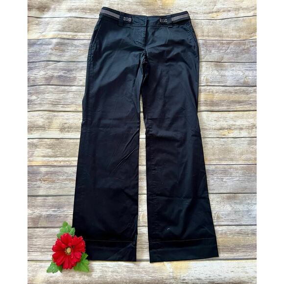 ANN TAYLOR WIDE LEG BLACK PANT - Picture 10 of 10